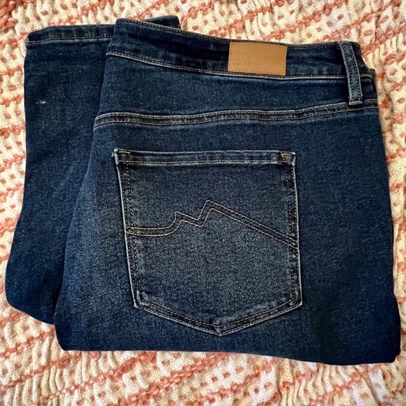 Max Studio Indigo High Rise Ankle Skinny Jeans - Picture 2 of 7